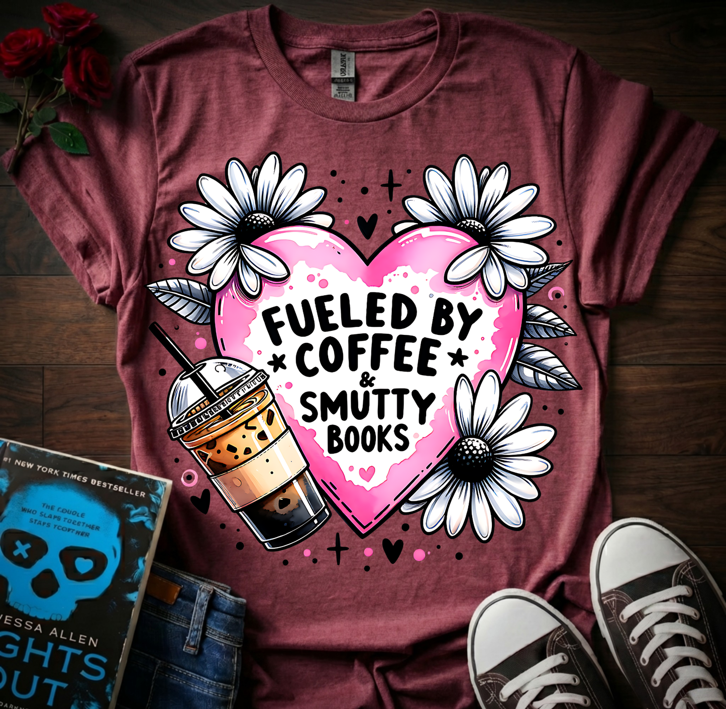 Coffee & Smutty Books T-Shirt