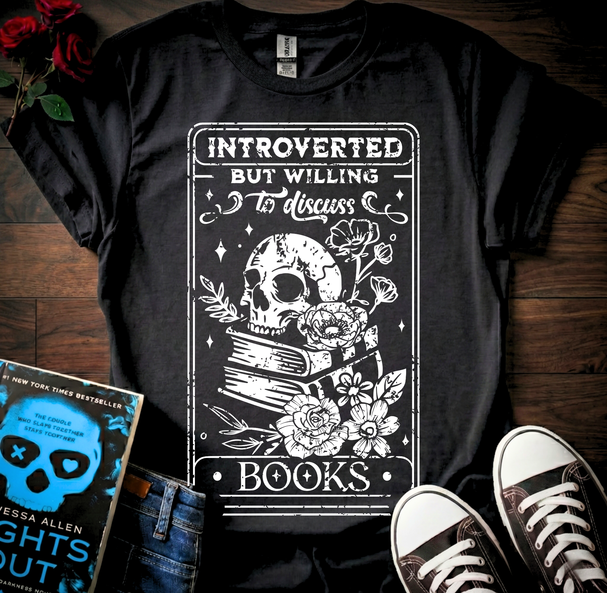 Willing To Discuss Books T-Shirt