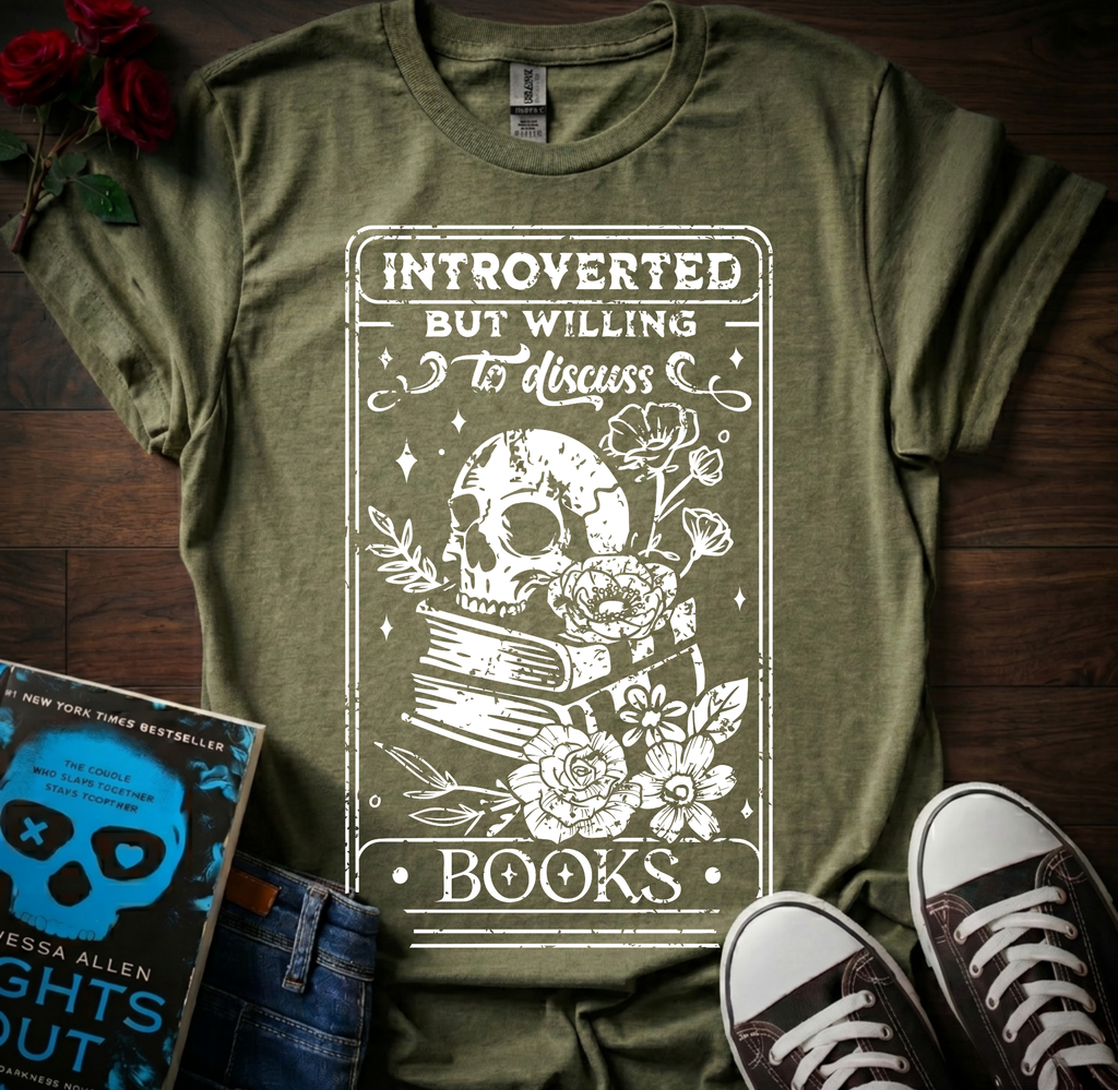 Willing To Discuss Books T-Shirt