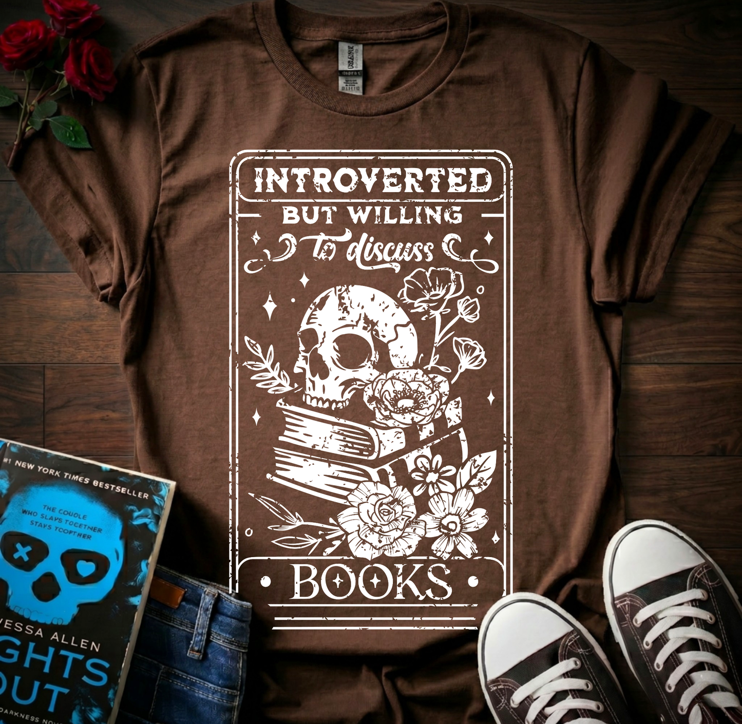 Willing To Discuss Books T-Shirt