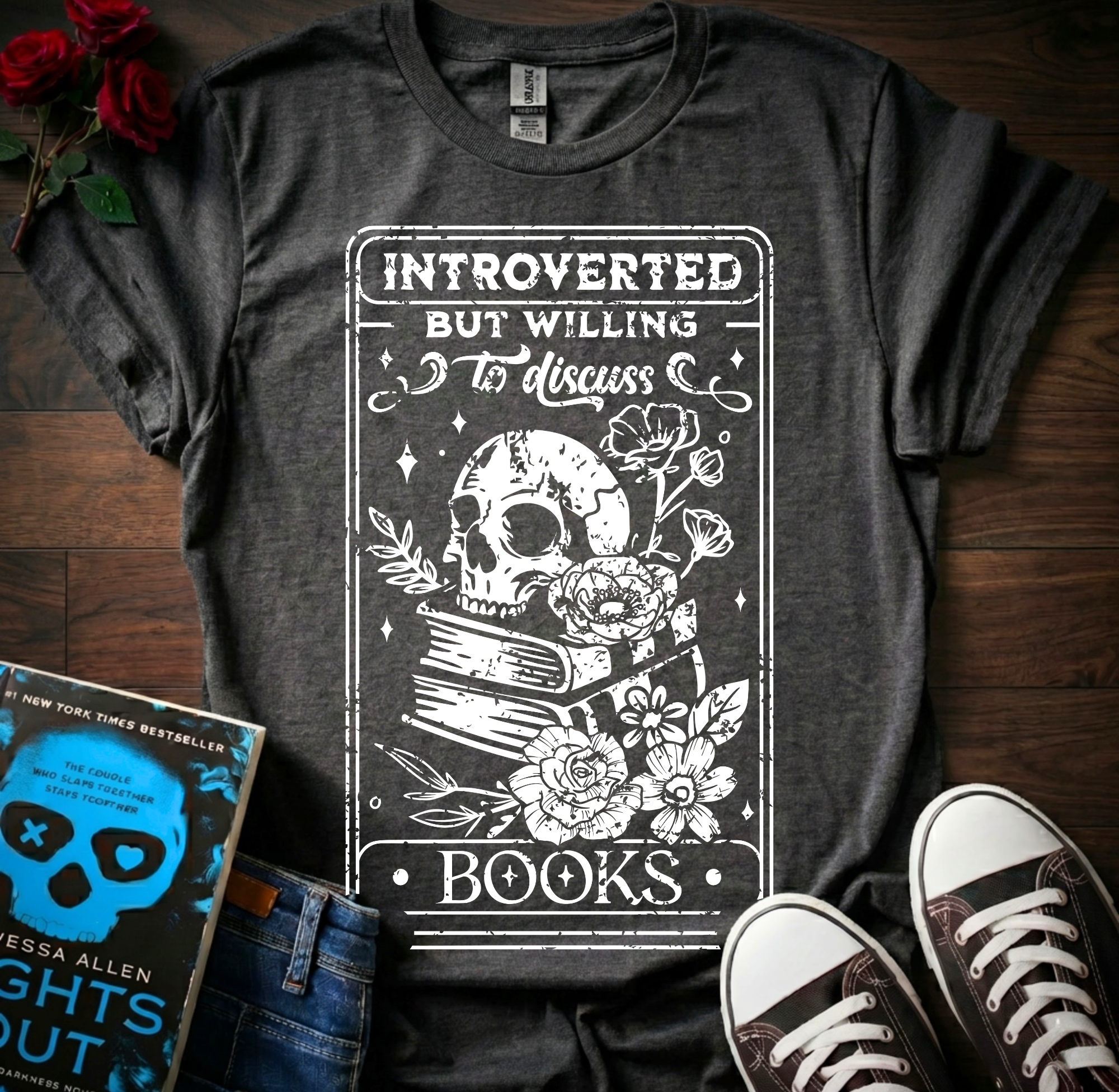 Willing To Discuss Books T-Shirt