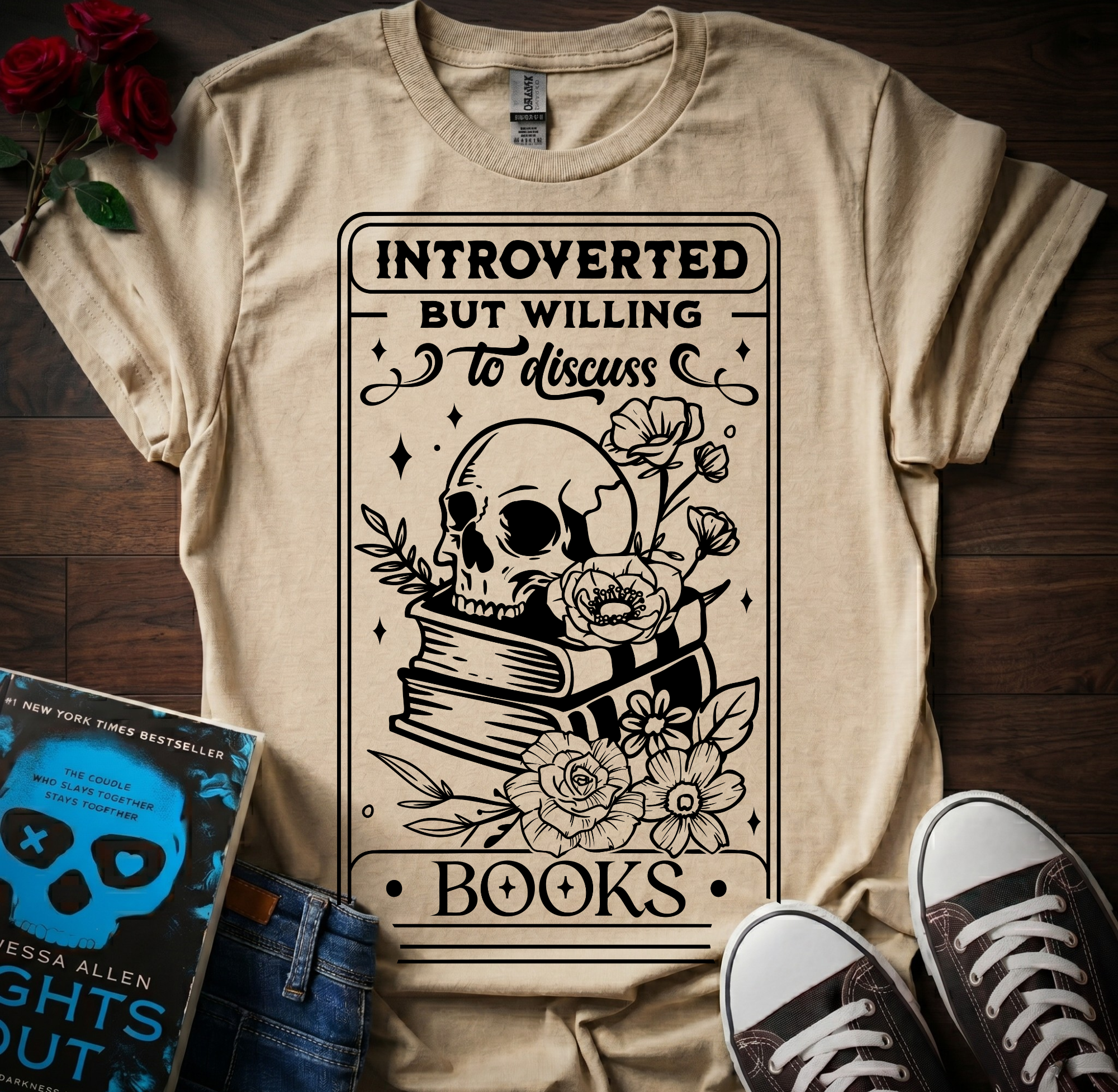Willing To Discuss Books T-Shirt