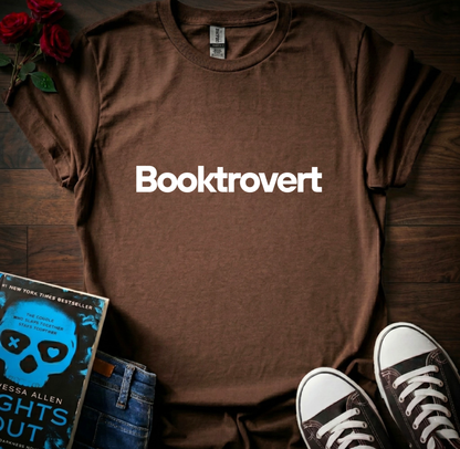 Booktrovert T-Shirt (Front & Back Prints)
