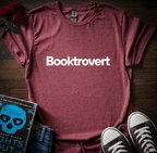 Booktrovert T-Shirt (Front & Back Prints)