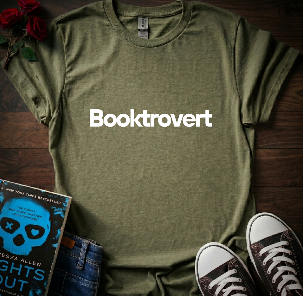 Booktrovert T-Shirt (Front & Back Prints)