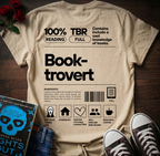 Booktrovert T-Shirt (Front & Back Prints)