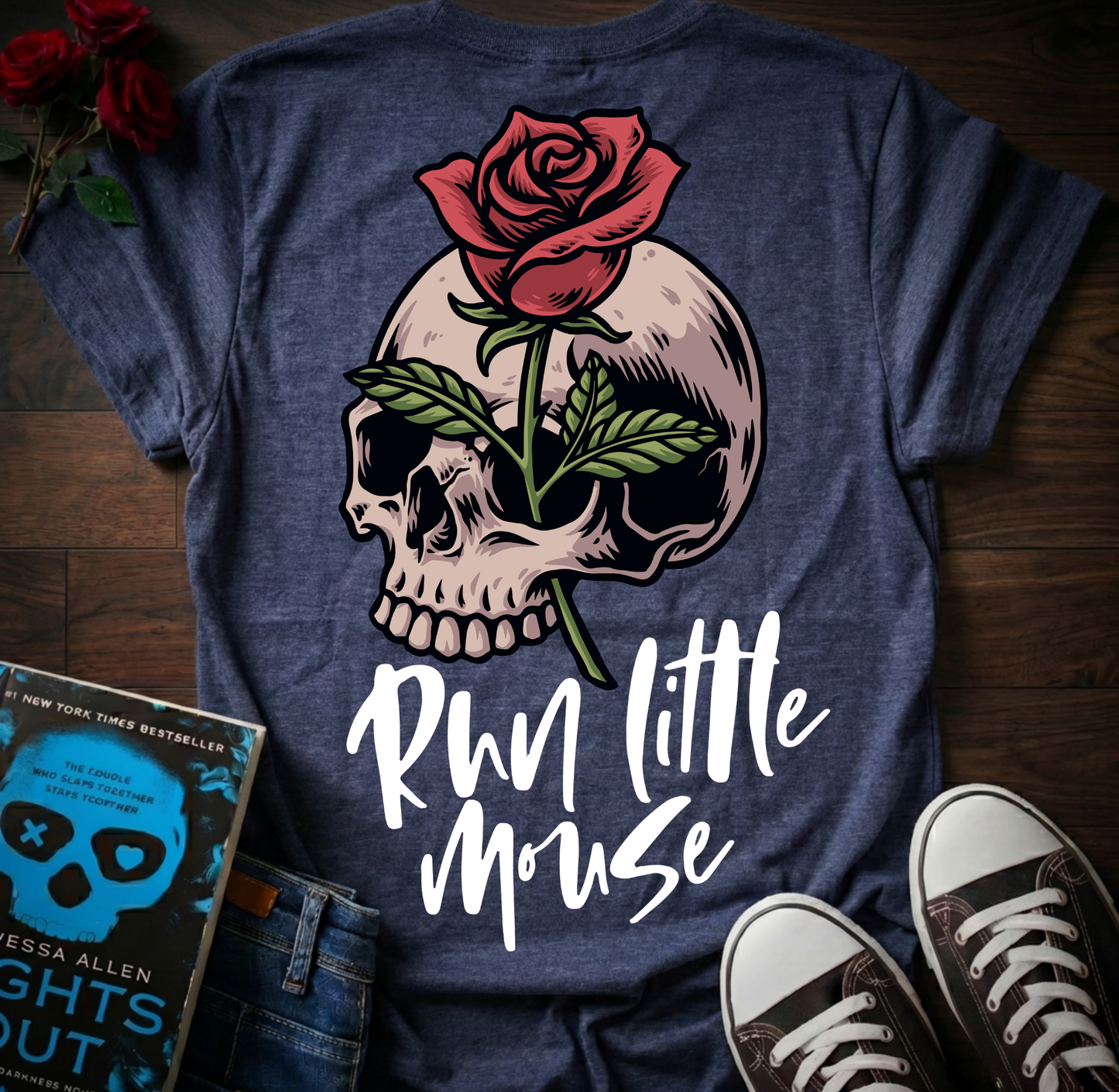 Run Little Mouse T-Shirt (Back Print)