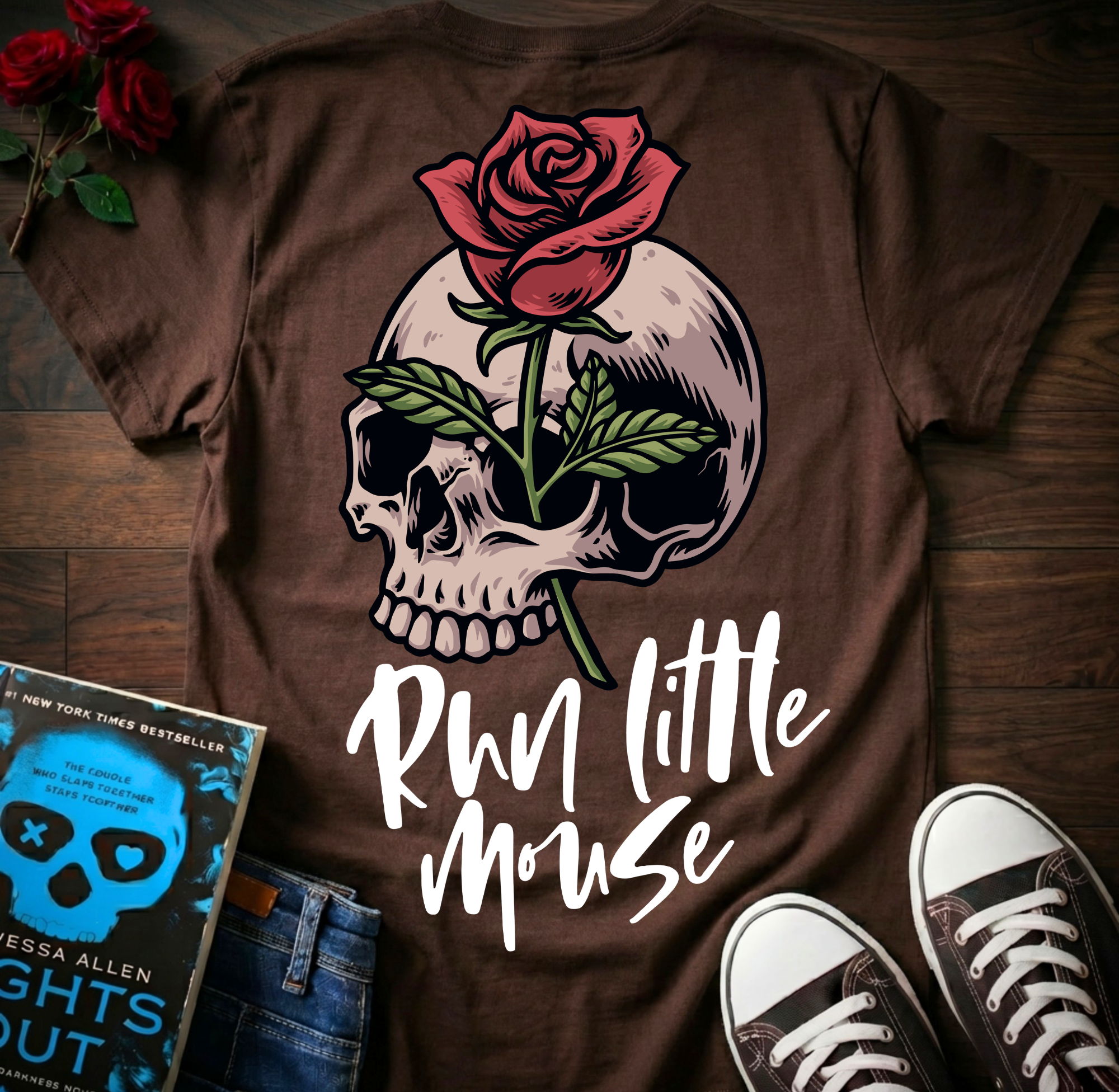 Run Little Mouse T-Shirt (Back Print)