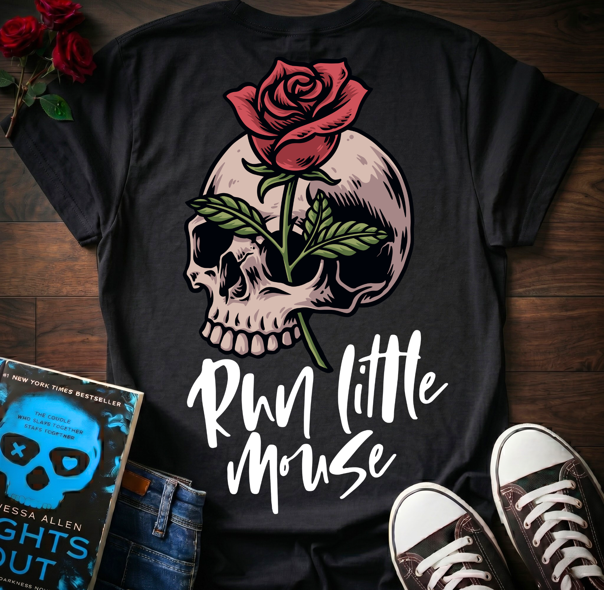Run Little Mouse T-Shirt (Back Print)