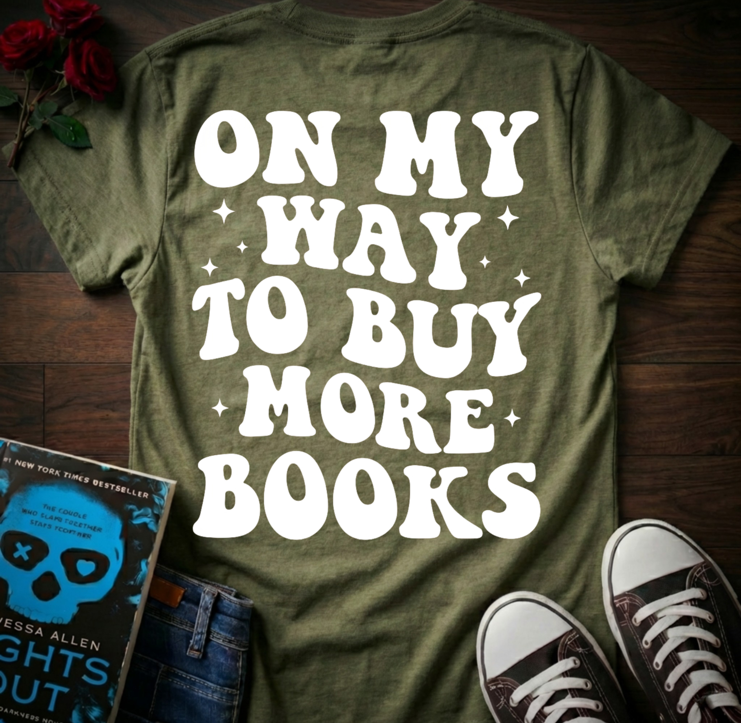 Buying More Books (Back Print)