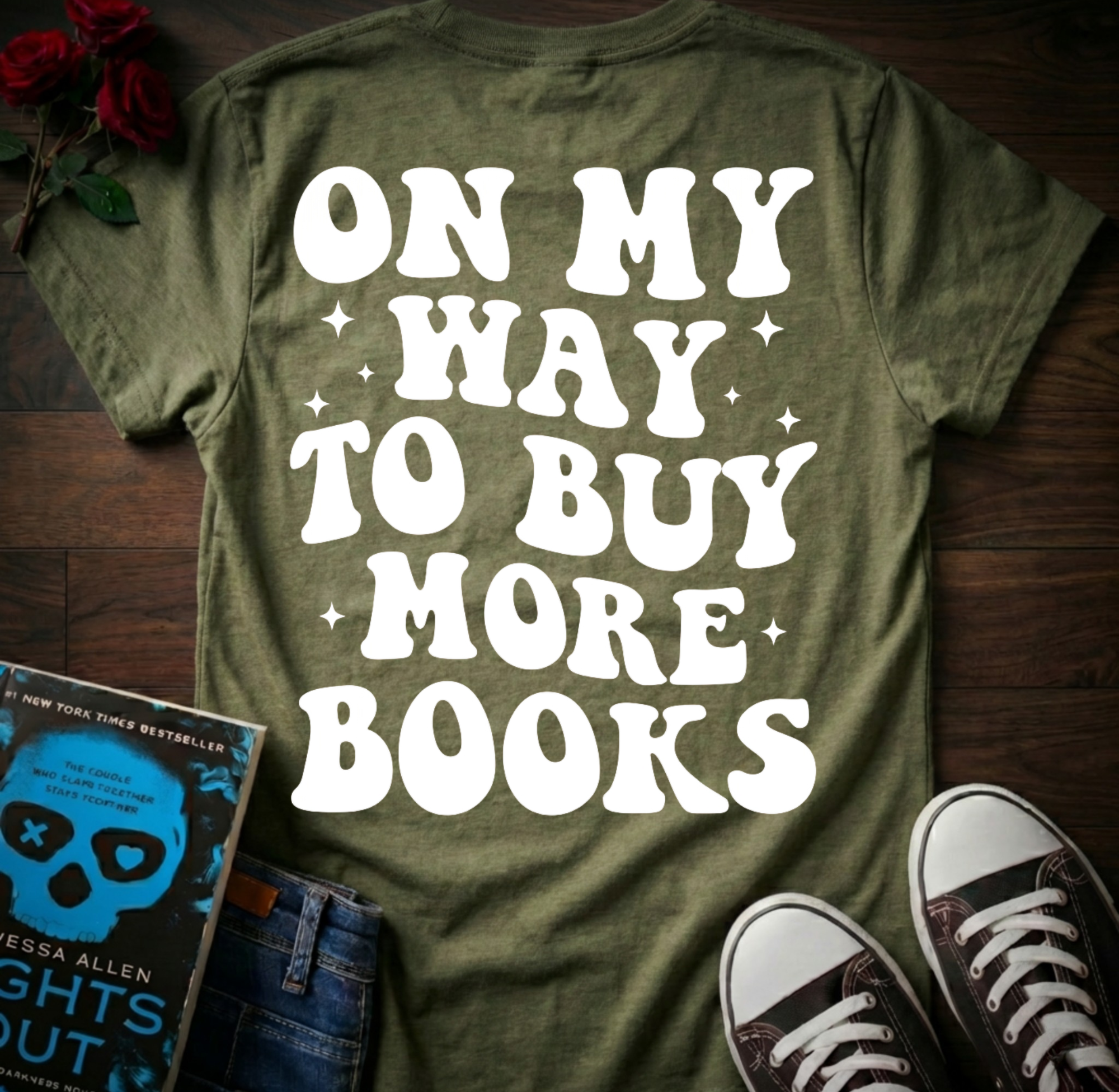 Buying More Books (Back Print)