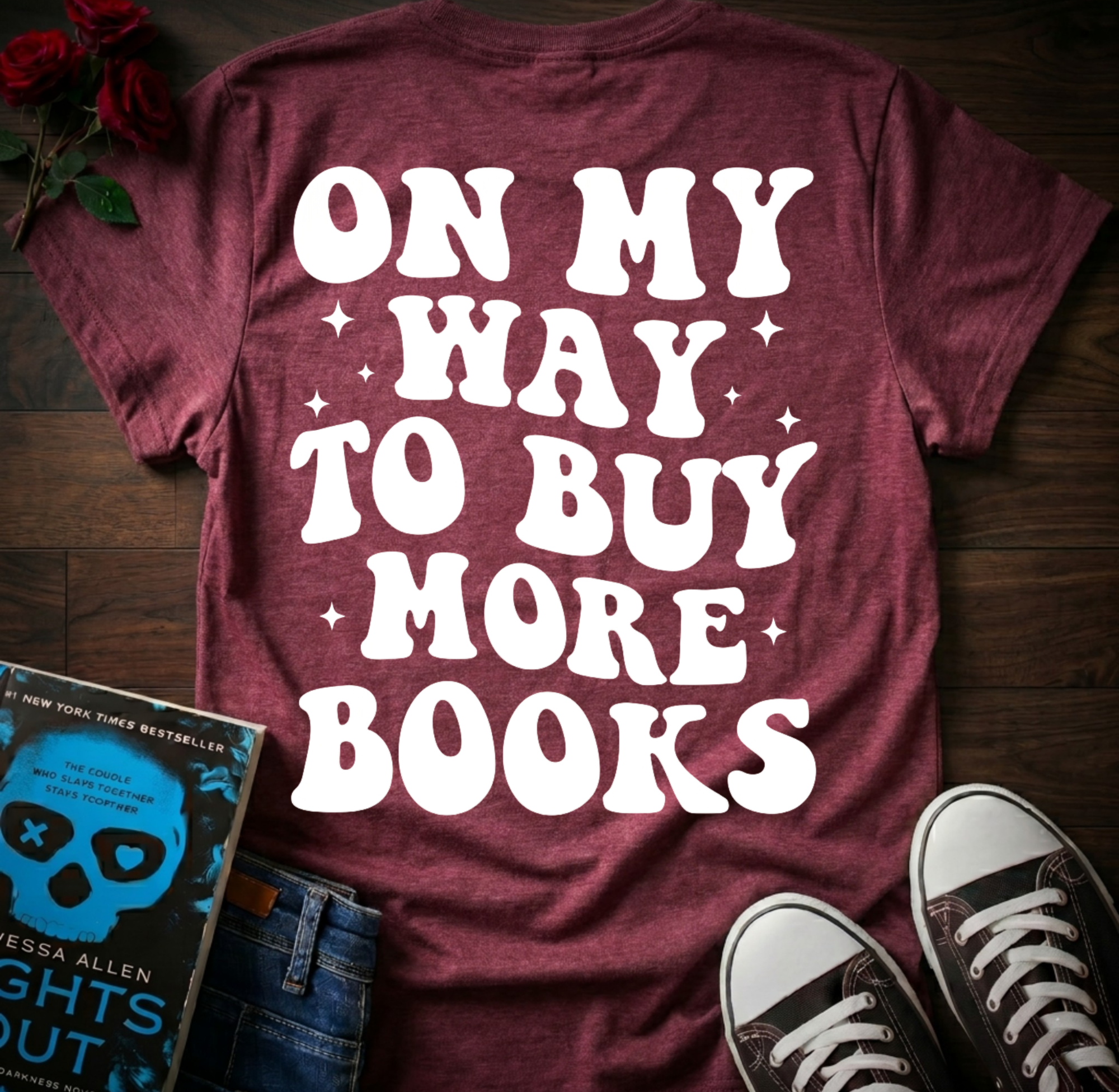 Buying More Books (Back Print)