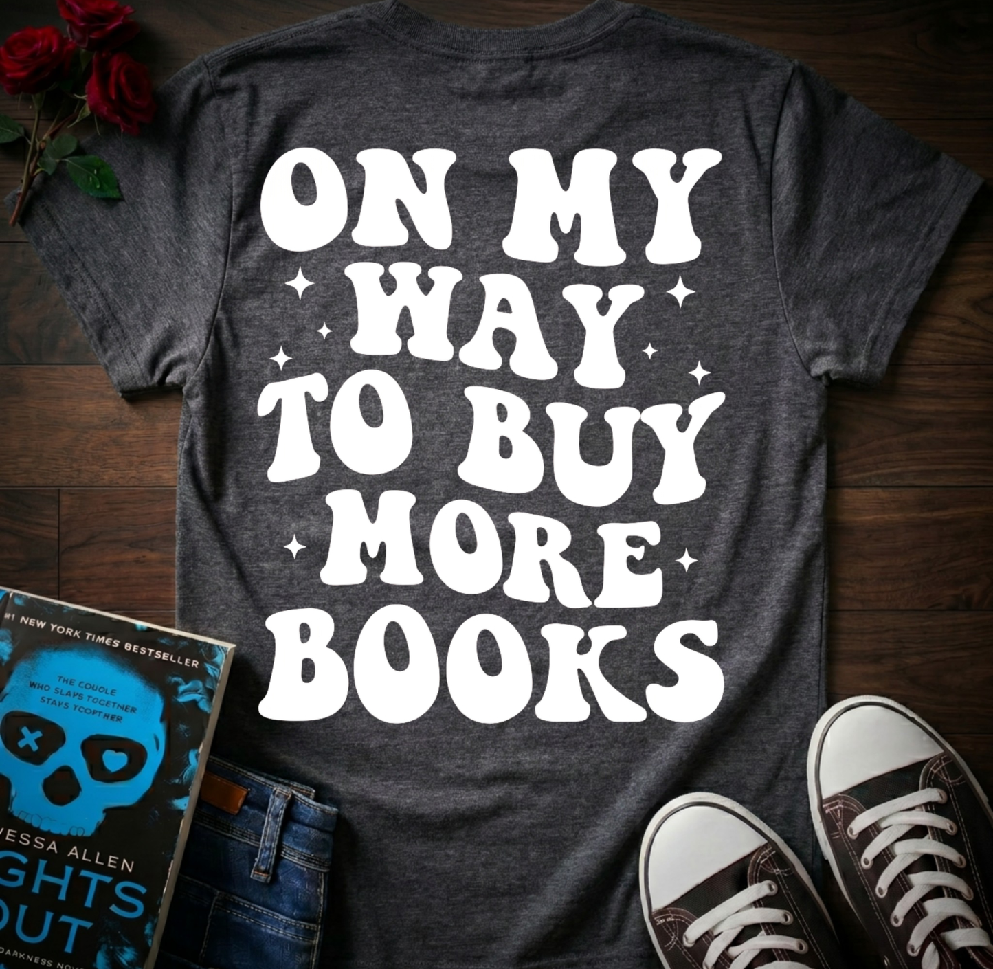 Buying More Books (Back Print)