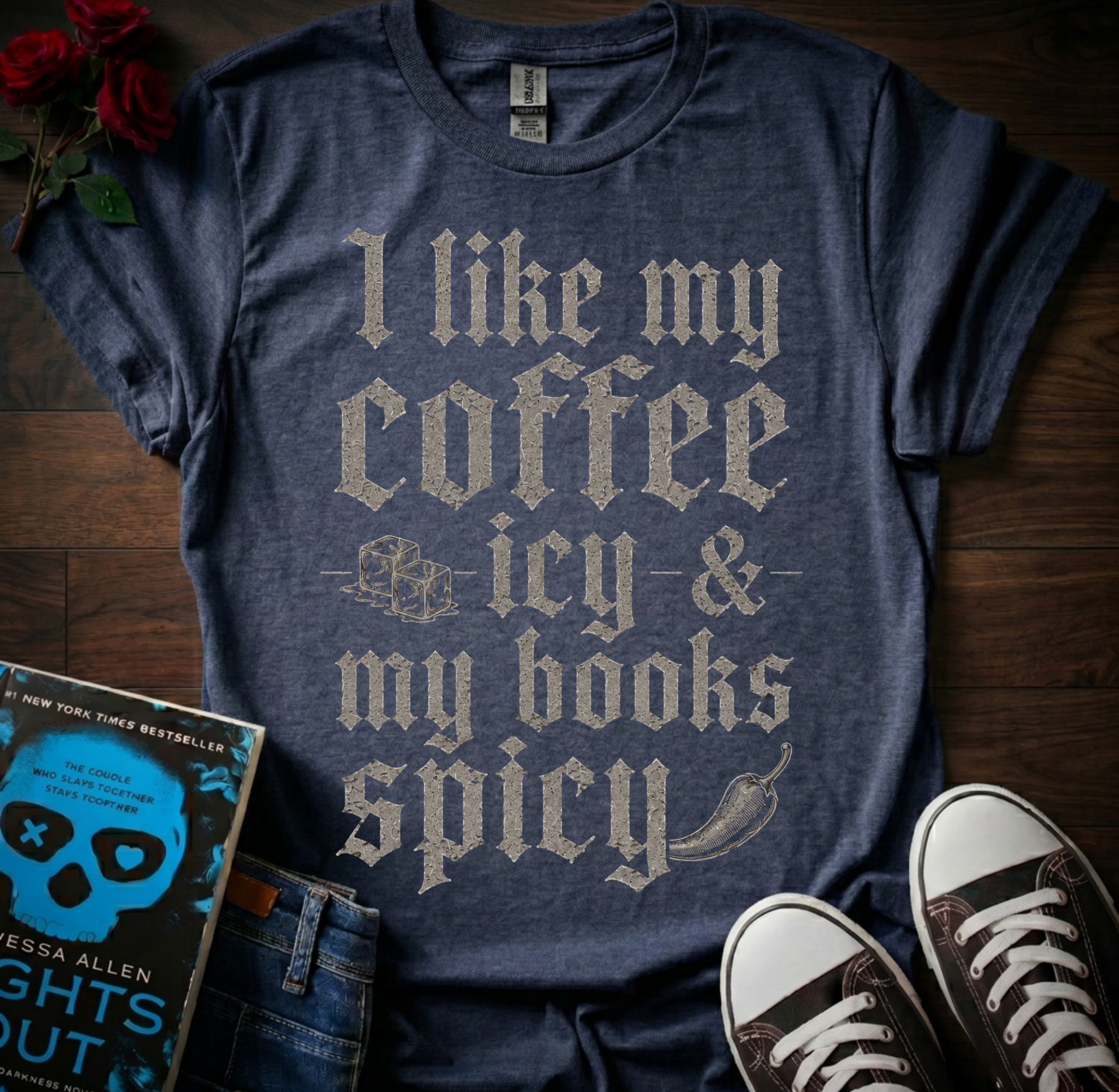 Coffee Icy & Books Spicy T-Shirt