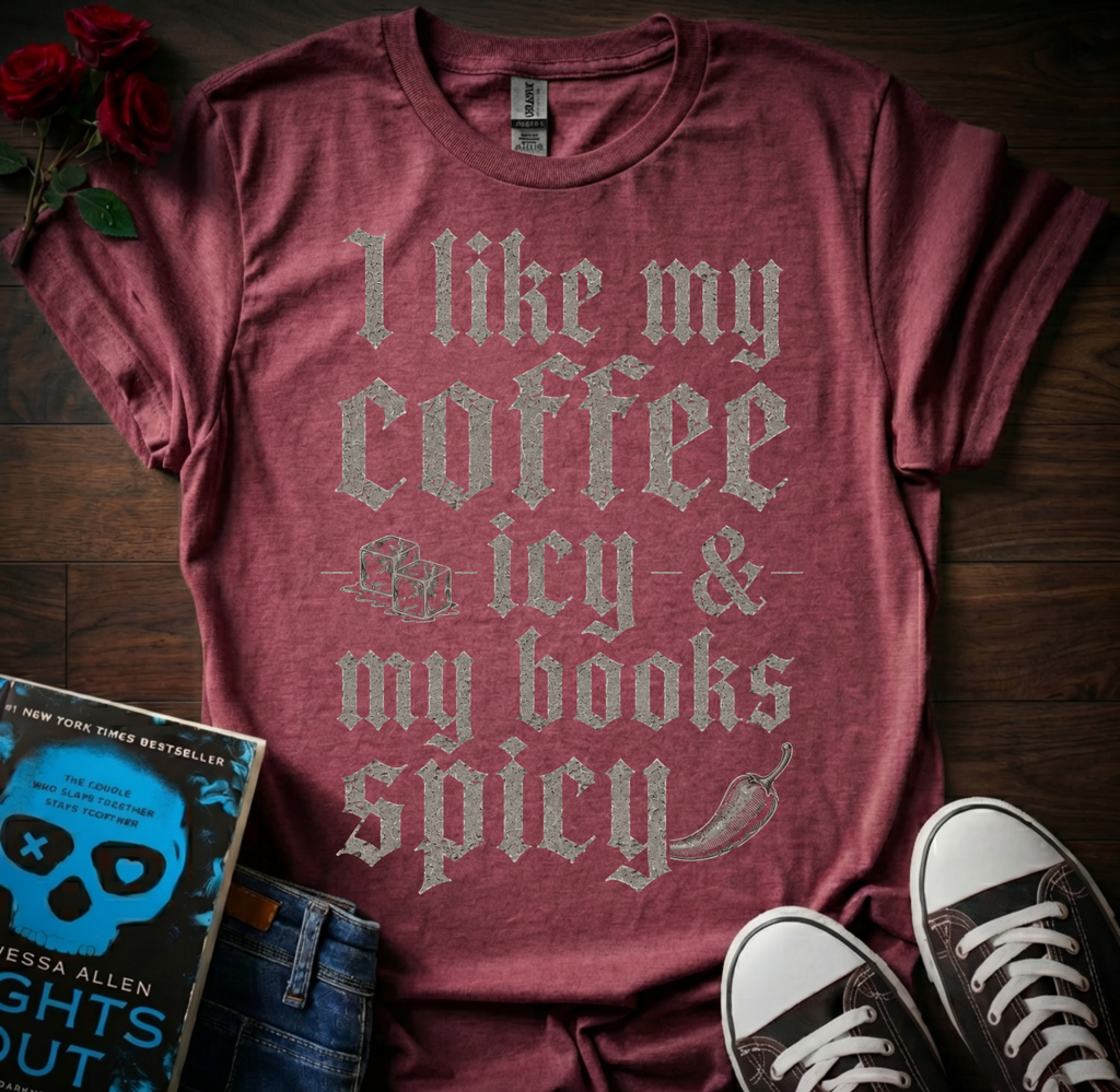 Coffee Icy & Books Spicy T-Shirt
