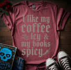 Coffee Icy & Books Spicy T-Shirt