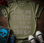 Coffee Icy & Books Spicy T-Shirt