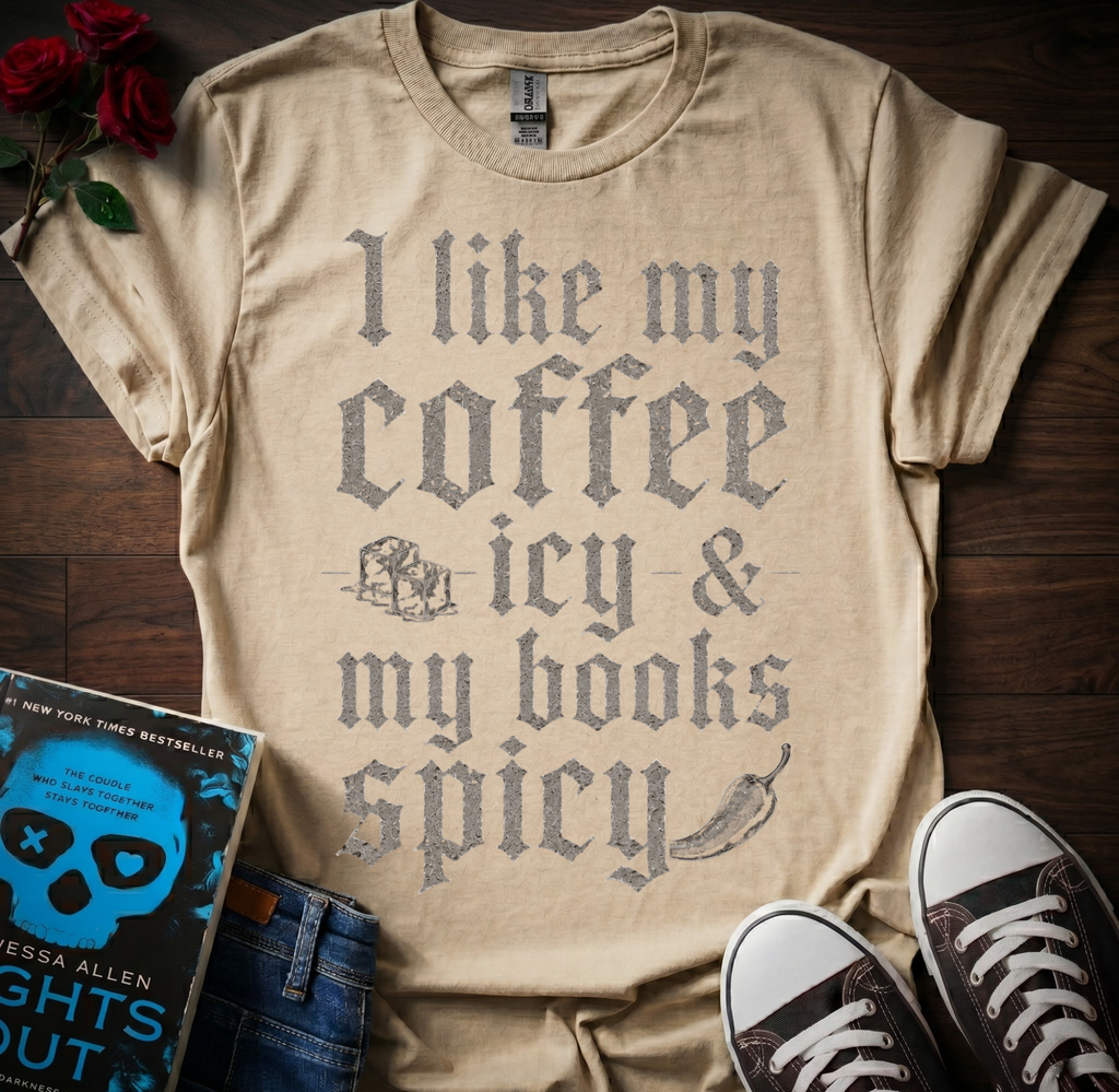 Coffee Icy & Books Spicy T-Shirt