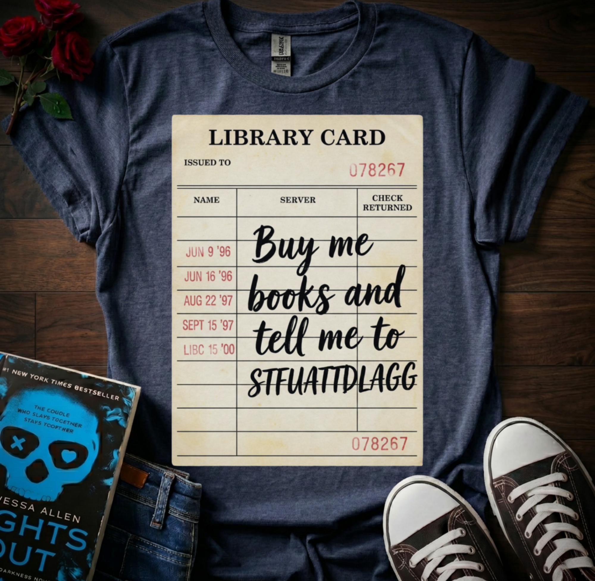 Libary Card (STFUATTDLAGG) T-Shirt