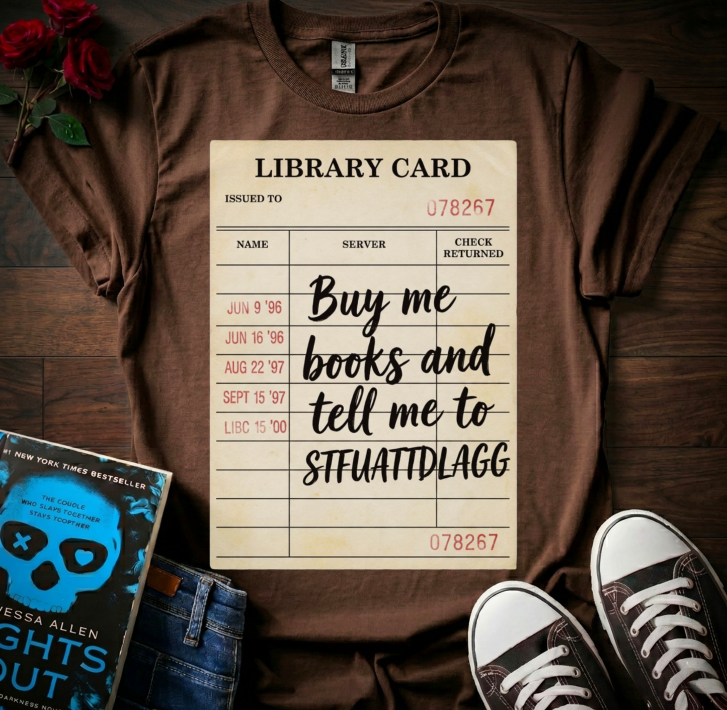 Libary Card (STFUATTDLAGG) T-Shirt