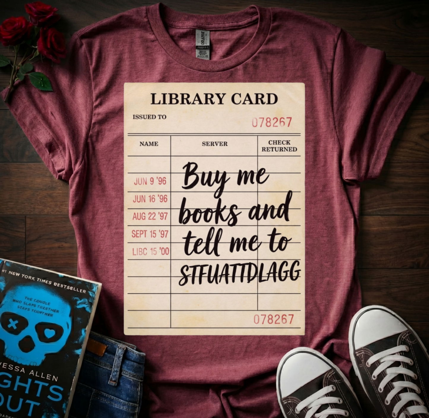 Libary Card (STFUATTDLAGG) T-Shirt