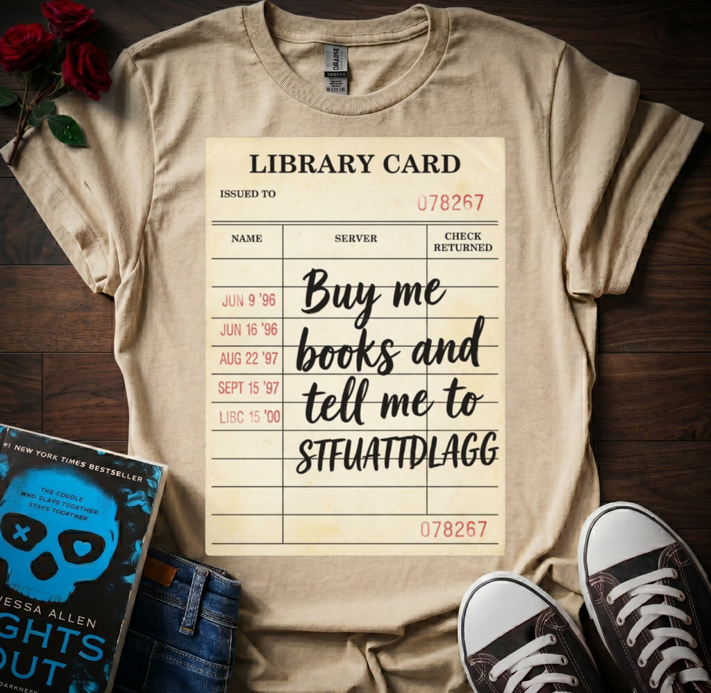 Libary Card (STFUATTDLAGG) T-Shirt