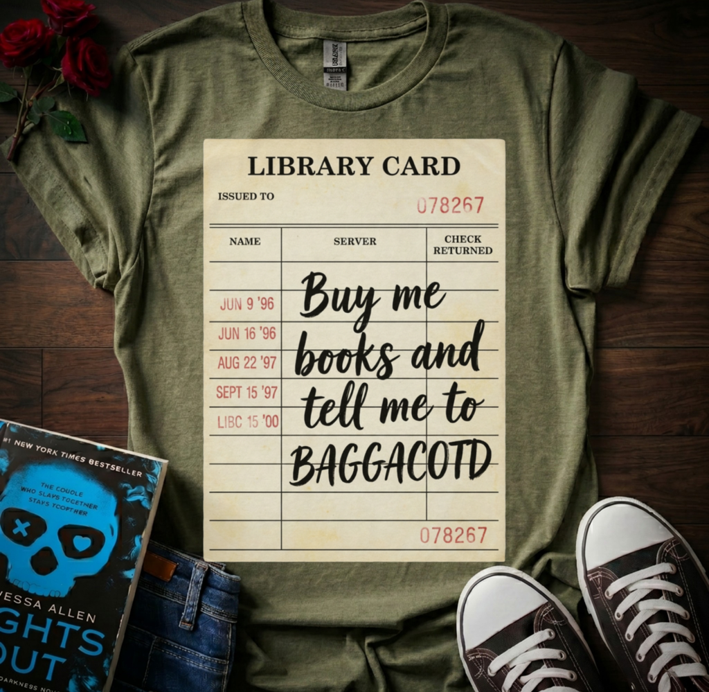 Libary Card (BAGGACOTD) T-Shirt