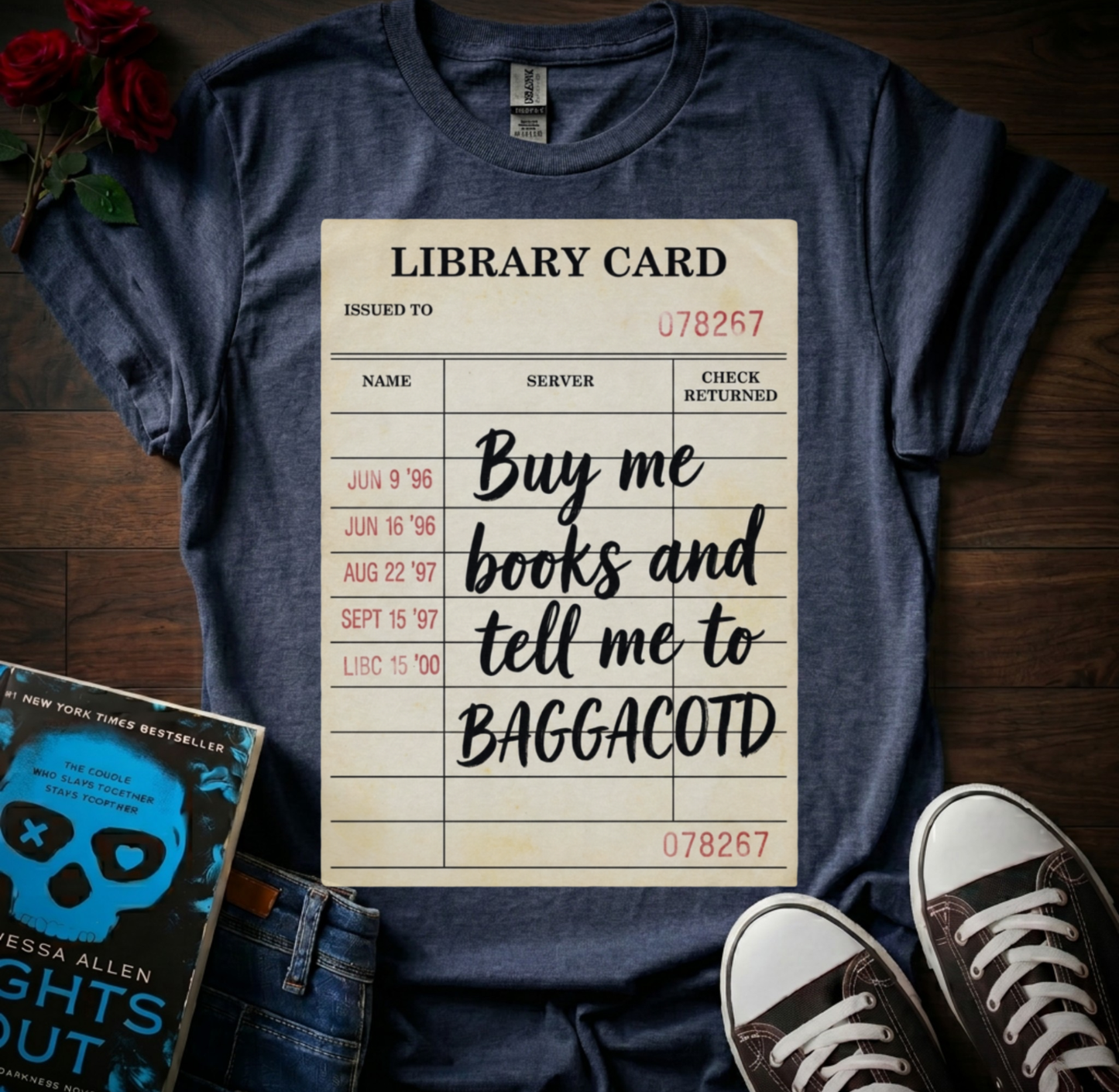 Libary Card (BAGGACOTD) T-Shirt