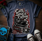 Cats, Smut & Caffeine T-Shirt