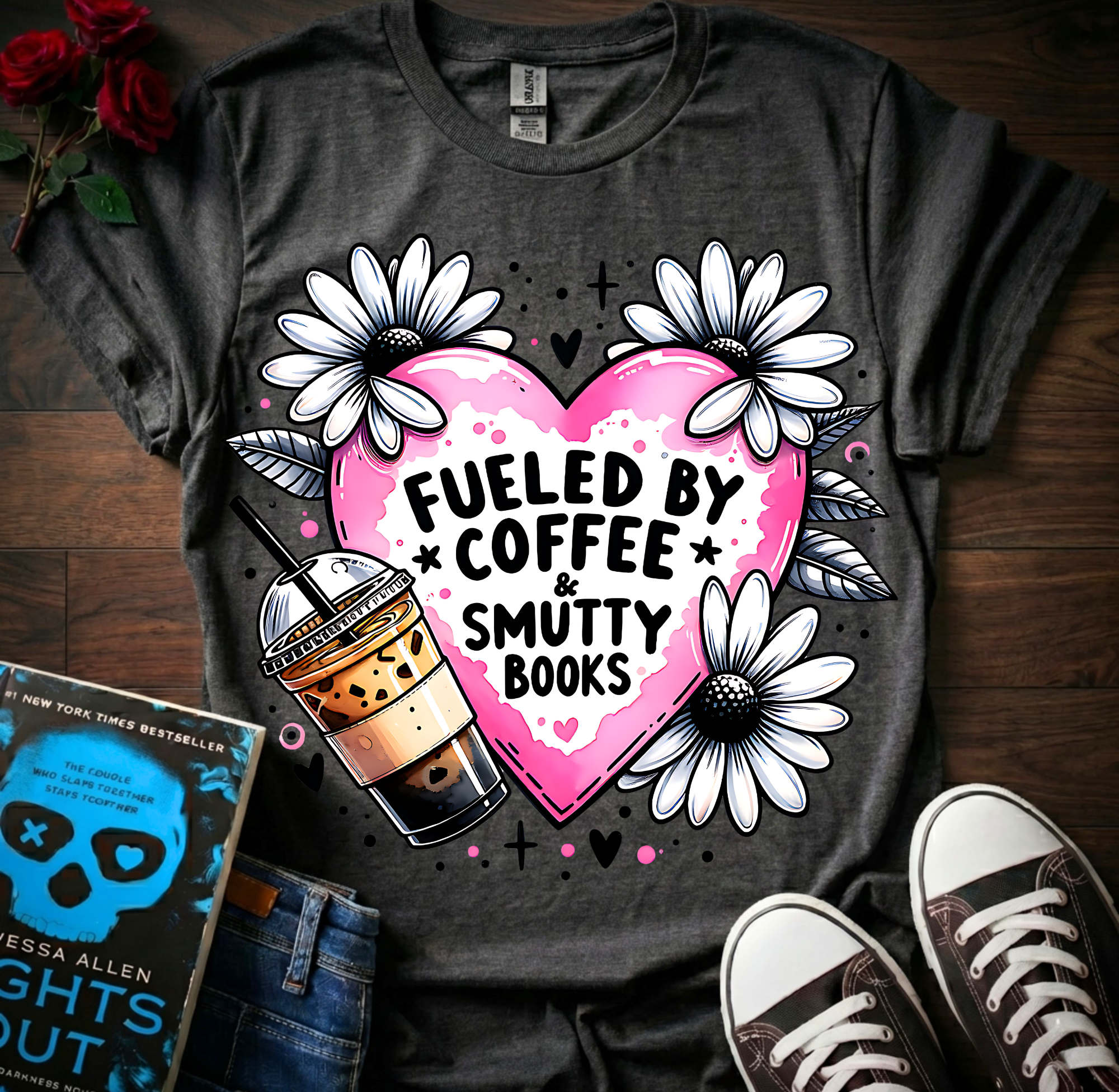 Coffee & Smutty Books T-Shirt